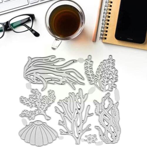 Under The Sea Metal Cutting Dies For DIY Craft Making Greeting Scrapbooking Ocean Animal Plant Card Making H7C2