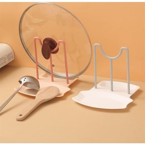 Multifunction Ladle Spoon Rest Holder Utensil Organizer Spatula Racks Bracket Pot Lid Storage Pad Kitchen Storage Shelf Cookware