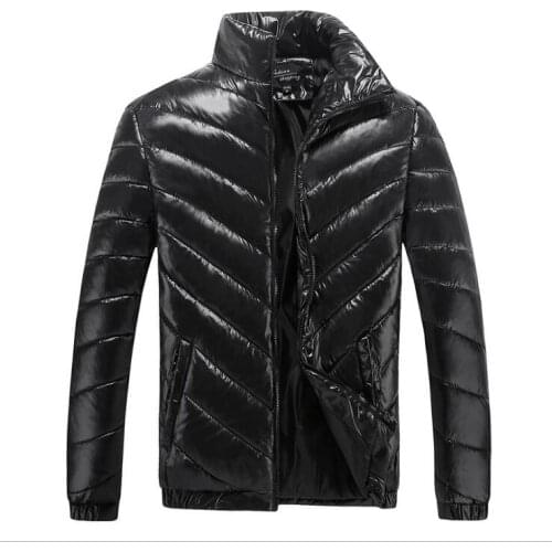 2020 Winter Men Cotton Padded Jacket Coat Mens Warm Stand Collar Zipper Thick Coats Down Cotton Parkas