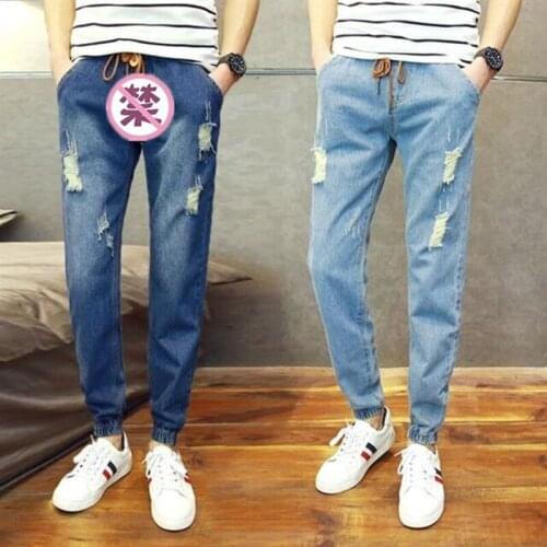 Mens Outdoor Sex Jeans Pants Casual Fashion Sexy Open Crotch Secret Zipper Denim Trousers For Men Erotic Sex Costumes Clothes