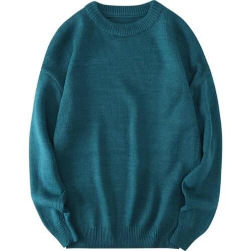 Sweater Men 2021 New Fashion Brand Clothes Mens Jumpers Oversized Man Pullover Knitted Streetwear Comfortable Soft Knitwear