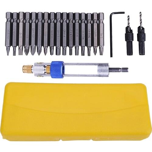 Screwdriver Bits Set 20pcs Multifunction Drill Driver Swivel Head Quick Change From Drilling Driving Repair Tool Hand Tool Set