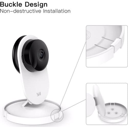 2Set 360 Degree Swivel Plastic Camera Wall Mount Bracket Holder for Mi/Yi Smart Home Security Camera Accessories