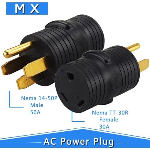 Nema 14-50R Industrial Fallback Groungding L5-30P to Nema Lock Adapter Connector Converter Plug Power Cord