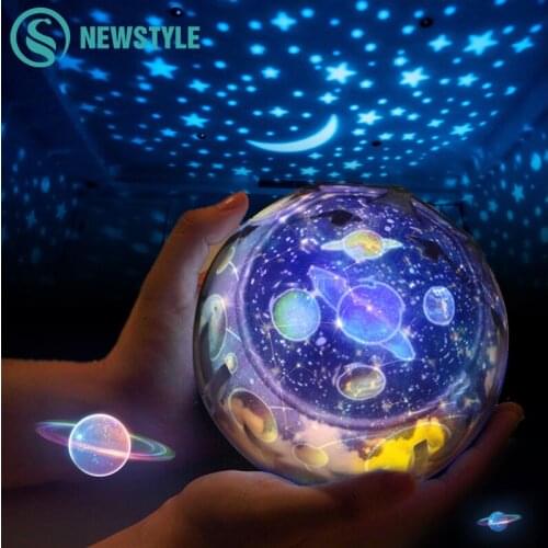 Romantic starry sky projector lamp instrument rotating childrens toy sleep bedroom dream starlight birthday gift