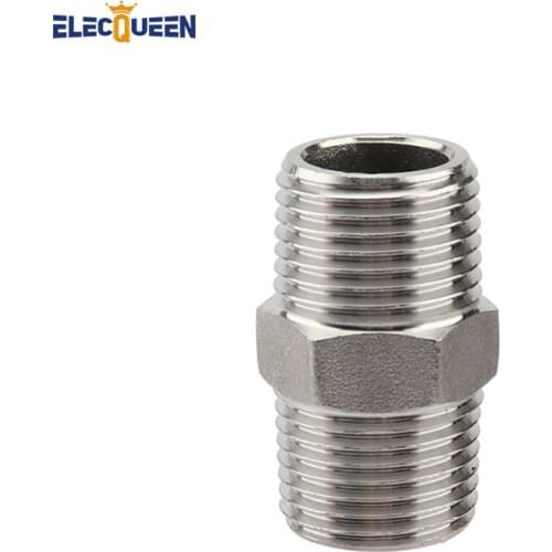 1/2" Male Hex Nipple Stainless Steel 304 Threaded Pipe Fitting Plumbing Inner Joint homebrew hardware