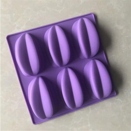 6 Cavity Carambola Shape Silicone Cake Mold Handmade Soap Mold XG792