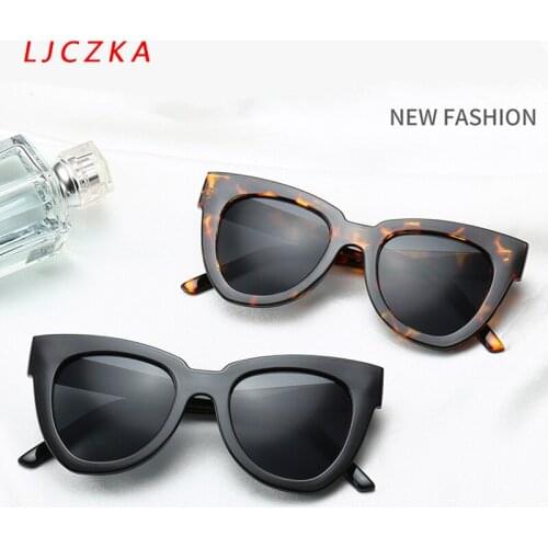 2021 Fashion Sexy Ladies Leopard Cat Eye Sunglasses For Women Vintage Brand Glasses For Female Eyewear UV400 lentes de sol