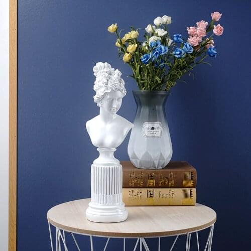 36cm Resin Freya Goddess Statuettes Living Room Home Art Sculpture Study Room Window Creative Portrait Decoration Gifts