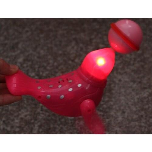 The eyes glowing crawl light Electric Light Sea For Lions Ball Rotate The Eyes Glowing Crawl Or Cartwheel With Lamp Music Unisex