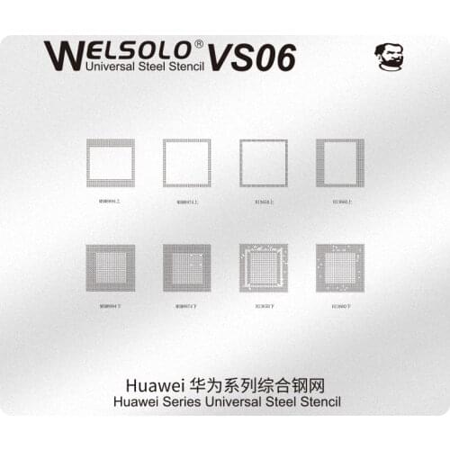Mechanic BGA Reballing Stencil for HUAWEI MSM8994 MSM8974 HI3650 HI3660 MSM8916 MSM8937 MSM8940 MSM8996 MSM8998 CPU RAM IC Chip
