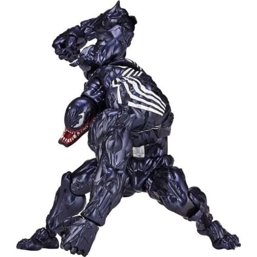 AMAZING YAMAGUCHI Revoltech Marvel Action Vision Figure Venom Eddie Brock Model Toys