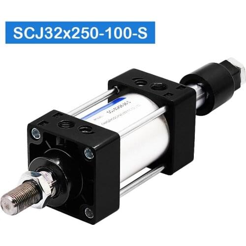 High Quality SCJ32X250-100-S SC Pneumatic Cylinder Adjustable Stroke Cylinder SCJ32 with magnetic