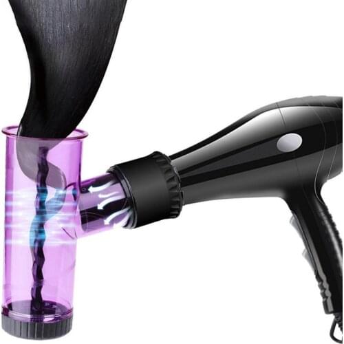 Women Magic Hair Dryer Curl Diffuser Wind Spin Roller Tube Salon Styling Tool