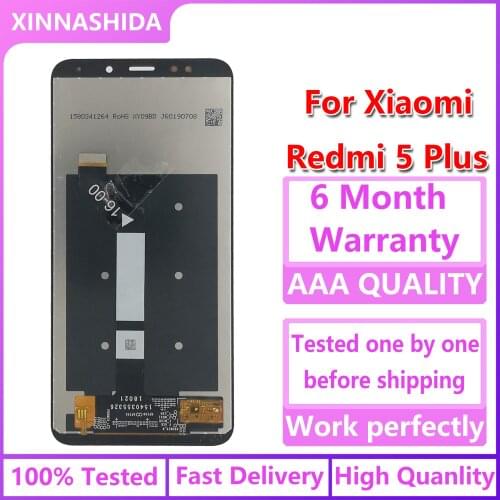 LCD Display For Xiaomi Redmi 5 Plus New LCD Display Touch Screen Digitizer Replacement Repair Parts