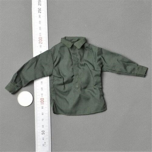 1/6 Blackish Green Soldier Shirt Model Clothes Accessory For 12'' Action Figure