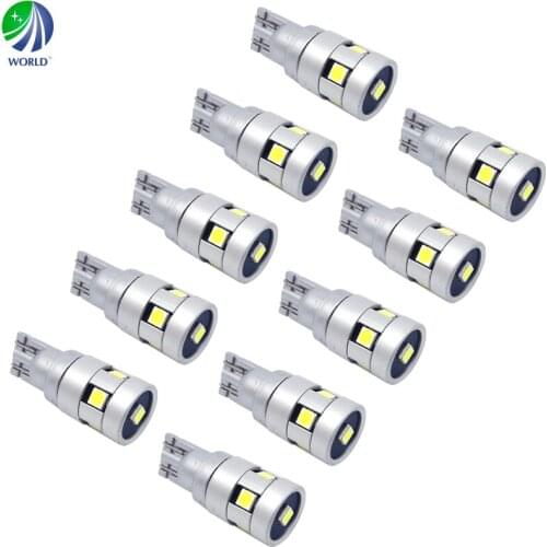 10Pcs T10/194/W5W,Wedge,LED Car Bulb,LED Mirror Light,Indicator Light,194,168,161,567,562,561,158,2821,2827,2886X