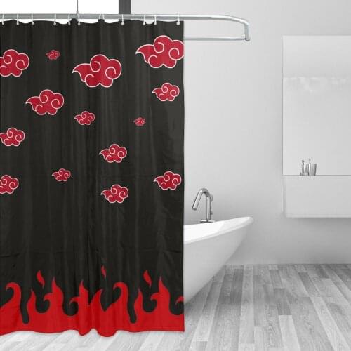Akatsuki (12) Bathing Bathroom Bath Curtain Anime Manga Waterproof Polyester Fabric High Quality Show Curtains