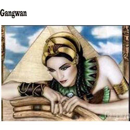 New arrival diamond painting Egypt and cleopatra Egypt beauty Diamond Embroidery people diamond mosaic woman/girl patterns decor