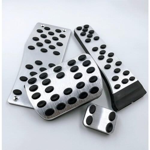 Car Accessory For Mercedes Benz AMG C E S GLK SLK CLS SL Class W204 W211 W212 W210 AT Fuel Brake Foot Rest pedal pad Sticker