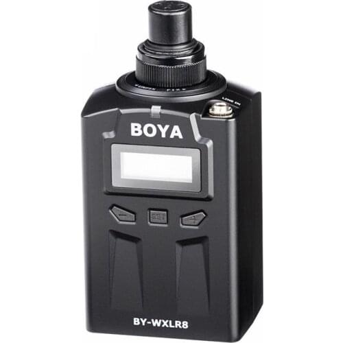 BOYA BY-WXLR8 Transmitter with LCD Display UHF for Wireless Lavalier Microphone System Powered by one Two AA Batteries
