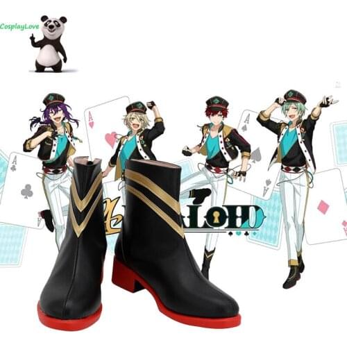 Ensemble Stars ALKALOID Ayase Mayoi Black Shoes Cosplay Long Boots Newest Custom Made For Halloween CosplayLove