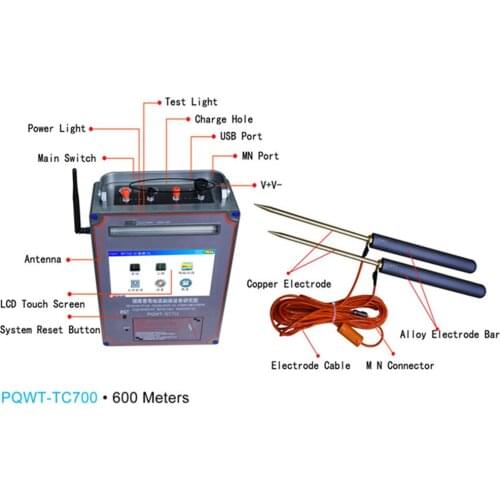 Geological Electrodes Survey Instrument and Underground Water Detector and Mineral Detector