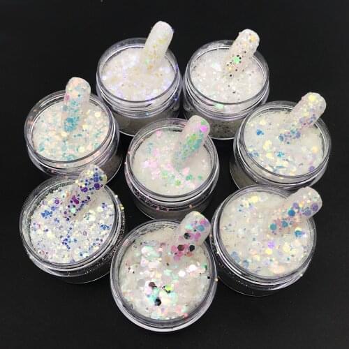 Holographic Glitter Sequins Nail Art Design Shinny Ongles Nail Supplies Chunky Glitter For Manicure Makeup Nails Accesorios Uñas