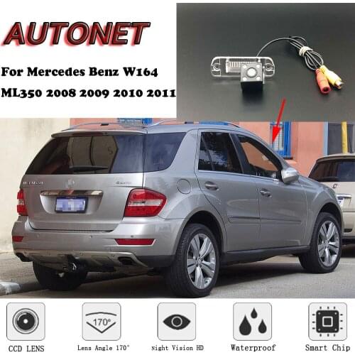 AUTONET Backup Rear View camera For Mercedes Benz W164 ML350 2008 2009 2010 2011 Night Vision parking/license plate camera