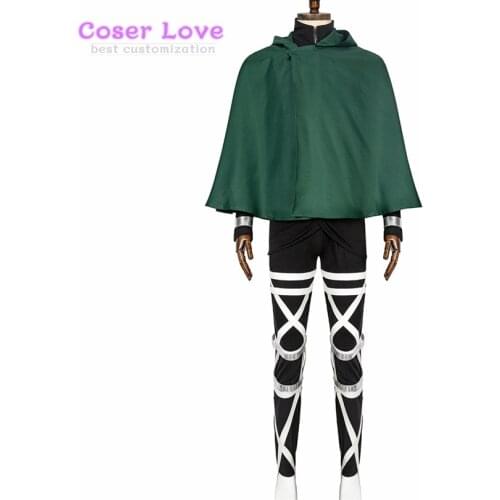 Attack on Titan Shingeki no Kyojin The Final Season Scout Regiment Eren Jaeger Mikasa Ackerman Cosplay Halloween Party Costume