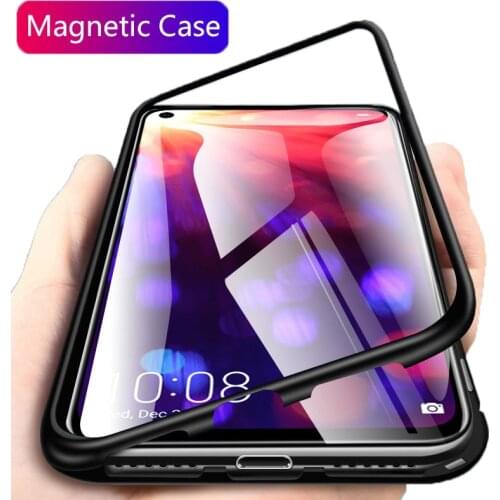 Magnetic Metal Case For Huawei P30 P20 Lite Mate 20 Lite 20X 5G 30 Pro Cover for Huawei Y5 Y6 Y7 Y9 Prime 2019 P Smart Z Cases