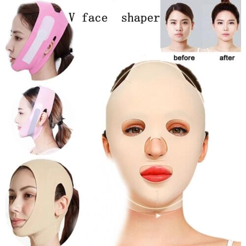 Full Face Lift Sleeping Mask Slimming Belt Strap Cheek Chin Facial Lift-Up Bandage Thin Massage Shaper Tool