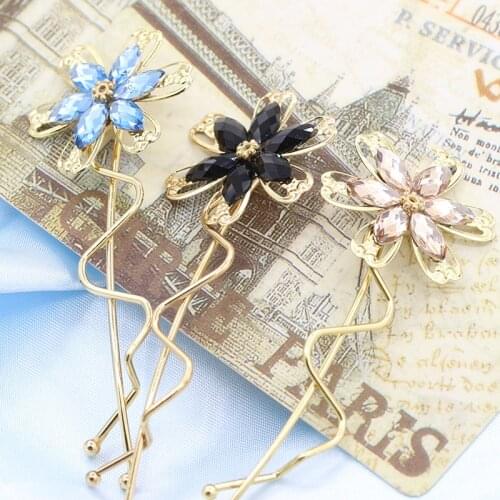 New hot sale bow hairpin, crystal flower fringe clip, hairpin and hair accessories