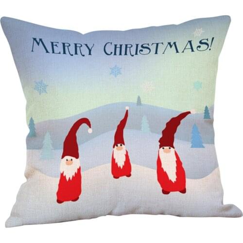Merry Christmas Cushion Cover Decorations for Home Navidad 2020 Neol Xmas Ornaments Gifts Christmas Decor Happy New Year 2021