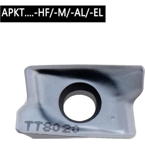 Turning Inserts 10PCS High-Efficient APKT09T3R-HF TT9080 APKT170532R-M TT8020 APKT1705PER-AL K10 -EL TT8020 For Lathe Cutter