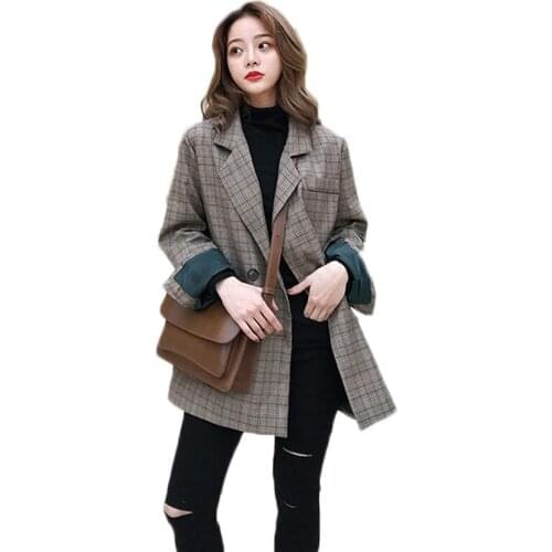 XLMJDZGS Women's Double-breasted Blazers