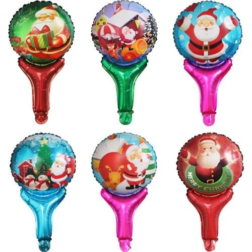 10pcs Happy Christmas Day Foil Balloons Snowman Santa Claus Christmas Tree Decoration Xmas Party Supplies Globos