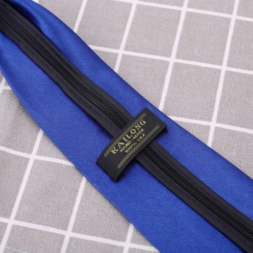 40GC Mens Pretied Solid Color Tuxedo Formal Adjustable Zipper Necktie Easier Elegant