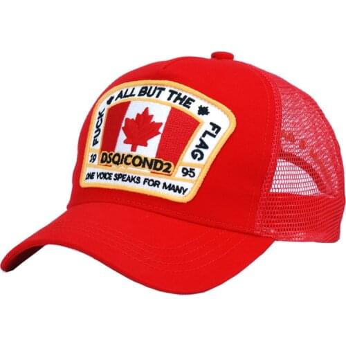 DSQICOND2 High Quality Mesh Baseball Caps Cotton DSQ Letters Cap Men Women Embroidery Design Hat Trucker Snapback Cap Dad Hats