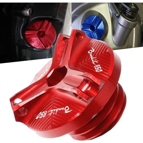Engine Oil CUP For Suzuki Bandit GSF 650 GSF650 2005-2016 Motorcycles Accessories Aluminum Oil Filler Cap Oil Plug Cover Screws