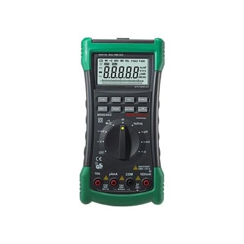 MASTECH MS8240D High Precision Auto Range Digital Multimeter DMM w/ Capacitance & Frequency Test & USB Interface Meter Testers