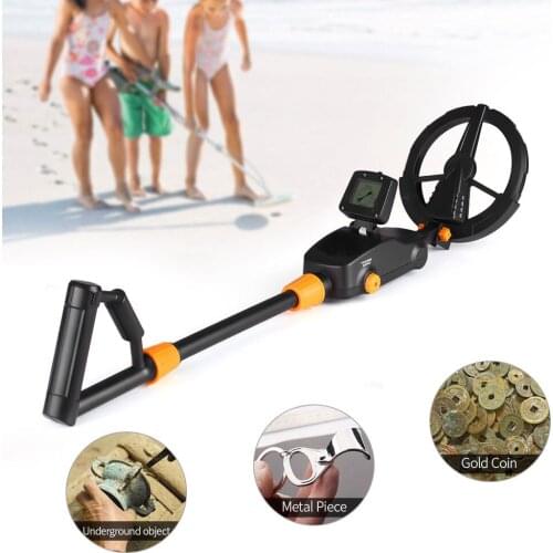 Kids Industrial Metal Detector Kids Metal Finder Large Back-lit LCD Display Garden Sandy Beach Metal Detectors Metal Detect Tool