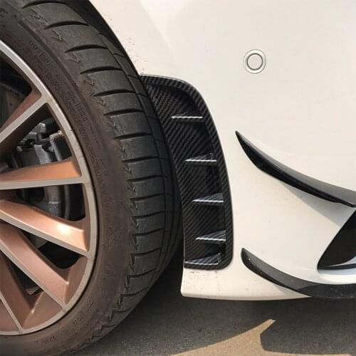 For Mercedes-Benz A w177 2019-2021 ABS Carbon Fiber Car Front Bumper Intake Side Decorative Frame Sticker Car Accessories