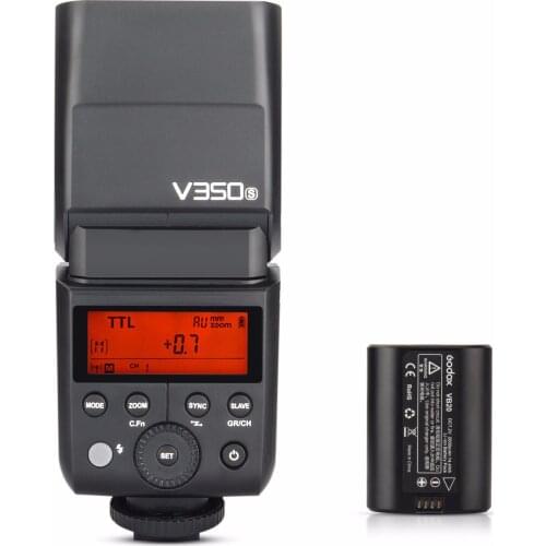 Godox V350S 2.4G Master/ Slave Camera TTL Wireless Flash Speedlite 1/8000s HSS Built-in Battery w/Battery Charger for Sony