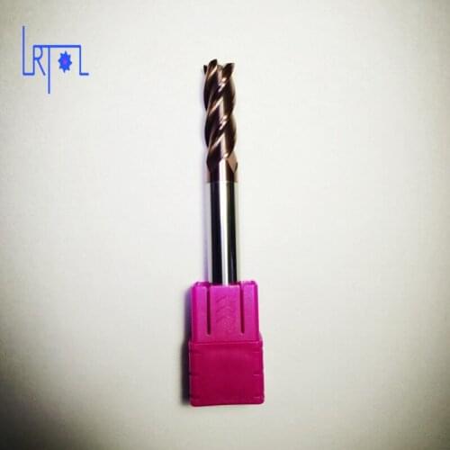 HRC50 D3 4 5 6 8 10 12*L50 75mm 4 Flutes Y Tungsten solide Carbide flat square End Mill CNC Tool milling cutter of machine