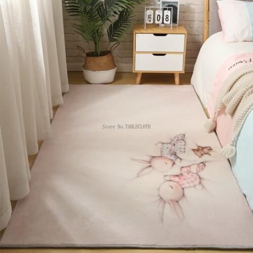 Carpet Bedroom Girl Princess Cute Thick Bedside Blanket Girl Childrens Room Floor Mats Long Full Shop Can Be Machine Washed