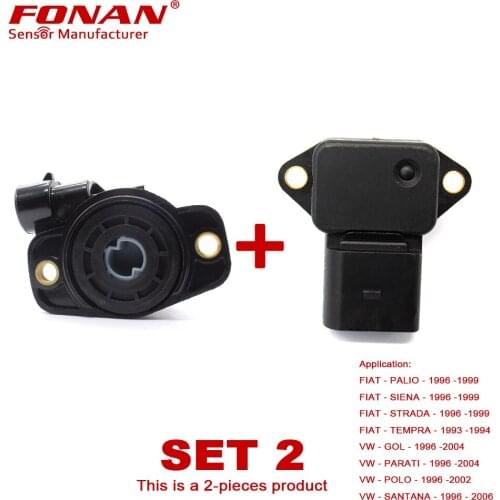 HOT! A Set of 2 Engine MAP +TPS Sensor Kit for FIAT PALIO SIENA SIENA TEMPRA 1996 - 1999 VW GOL PARATI POLO SANTANA 1996 - 2006