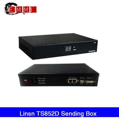 Linsn External Sending Box One Pack One Sending Card TS852D One Pack Four External Box Sending Card Power Supply Box