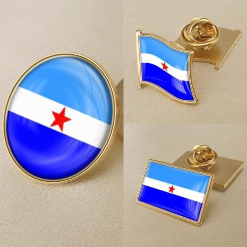 Makatea of France Flag Brooch Badges Lapel Pins