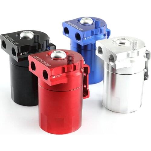Oil Catch Can Kit Reservoir Tank Engine Polish Baffled Universal Aluminum Oil Pot Update Accessories